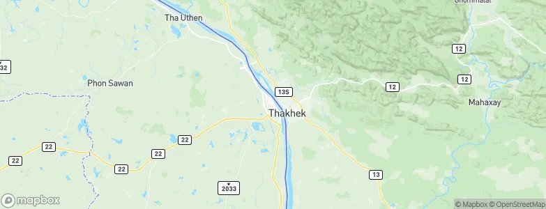 Nakhon Phanom, Thailand Map