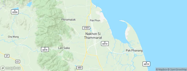 Nakhon Si Thammarat, Thailand Map