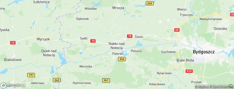 Nakło nad Notecią, Poland Map