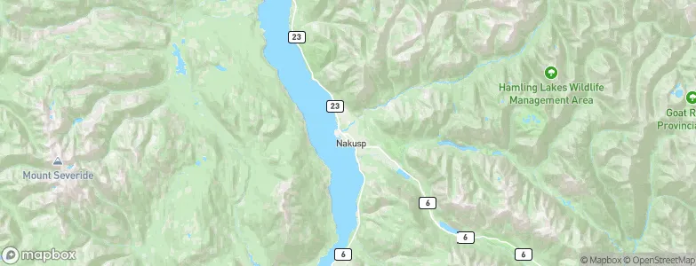 Nakusp, Canada Map