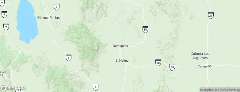 Namiquipa, Mexico Map