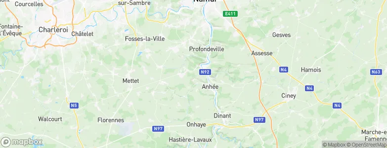 Namur Province, Belgium Map