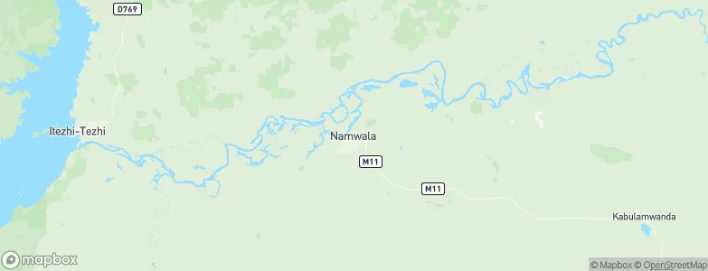 Namwala, Zambia Map