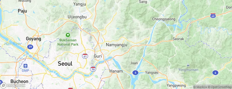 Namyangju, South Korea Map
