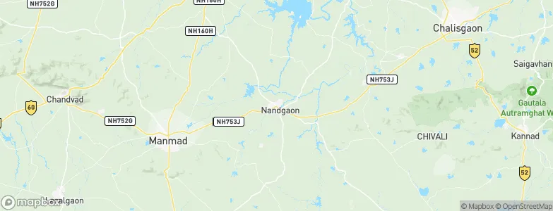 Nāndgaon, India Map