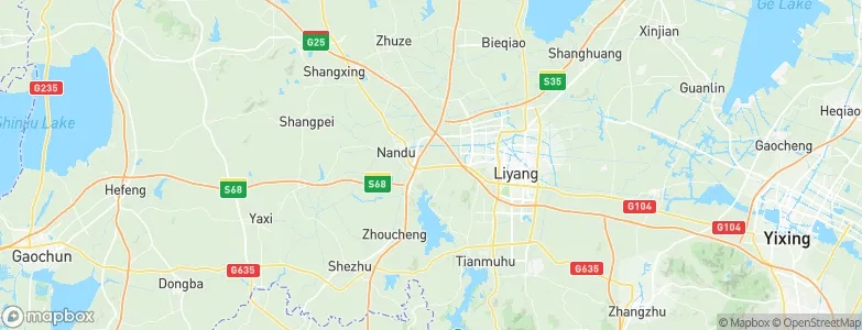 Nandu, China Map