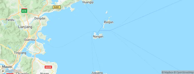 Nangan, Taiwan Map