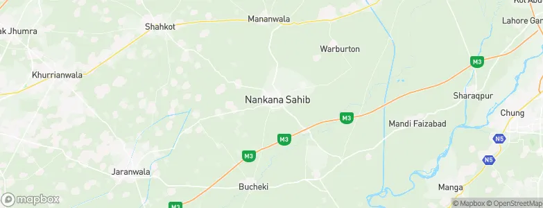 Nankana Sahib, Pakistan Map