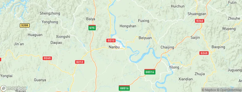 Nanlong, China Map