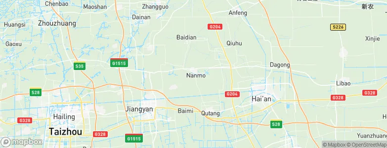 Nanmo, China Map