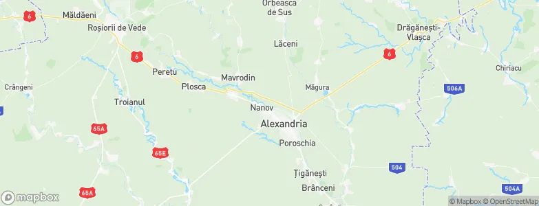 Nanov, Romania Map