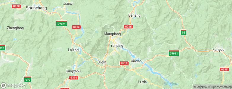 Nanping, China Map