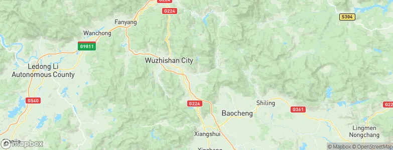 Nansheng, China Map
