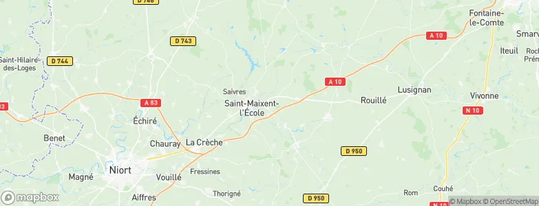 Nanteuil, France Map