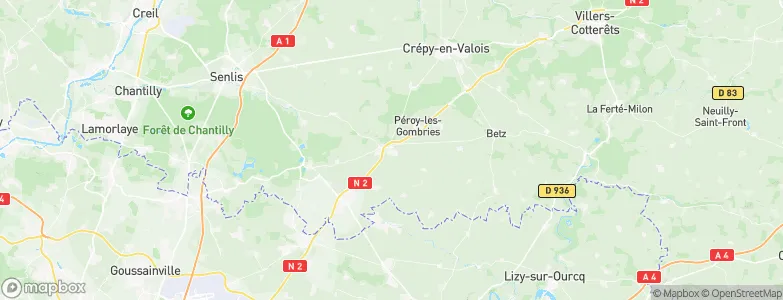 Nanteuil-le-Haudouin, France Map