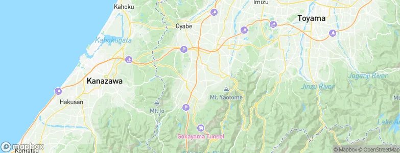 Nanto-shi, Japan Map