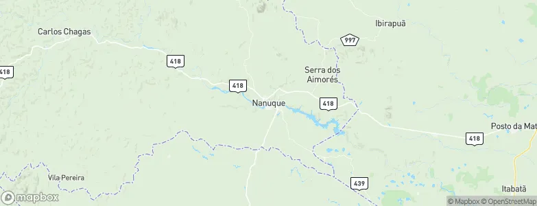 Nanuque, Brazil Map