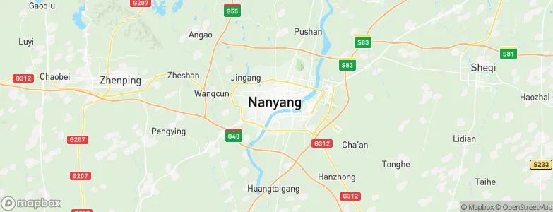 Nanyang, China Map