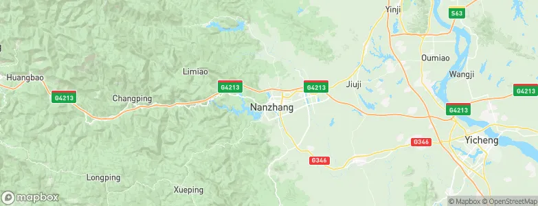 Nanzhang Chengguanzhen, China Map