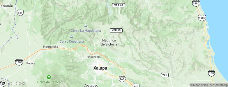 Naolinco de Victoria, Mexico Map