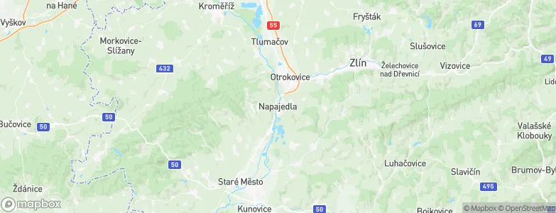 Napajedla, Czechia Map