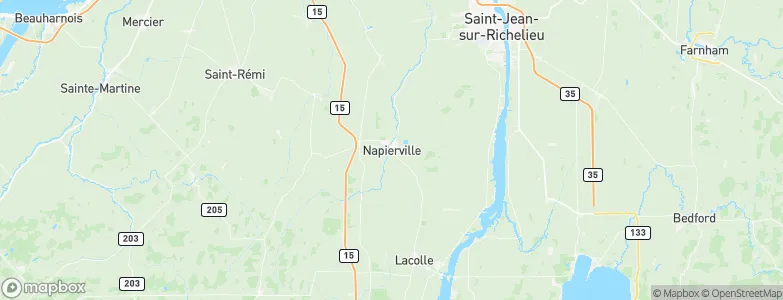 Napierville, Canada Map