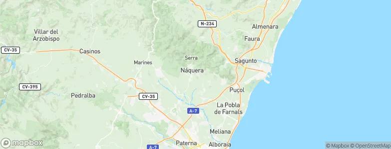 Náquera, Spain Map
