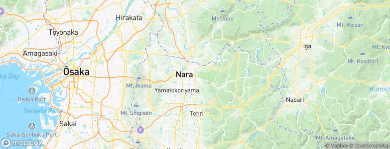 Nara, Japan Map