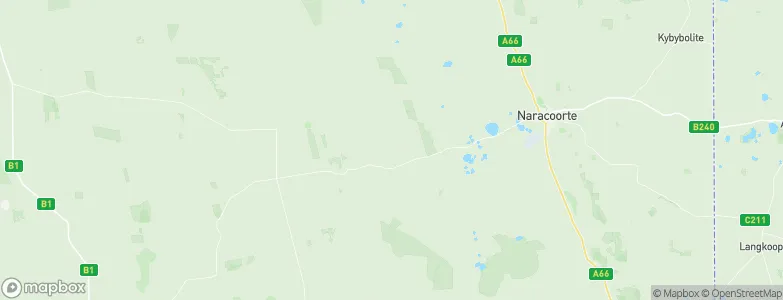 Naracoorte and Lucindale, Australia Map