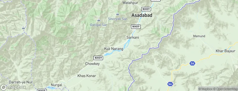 Narang, Afghanistan Map