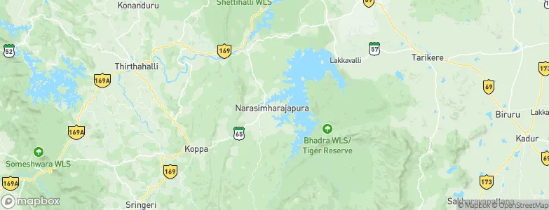 Narasimharājapura, India Map