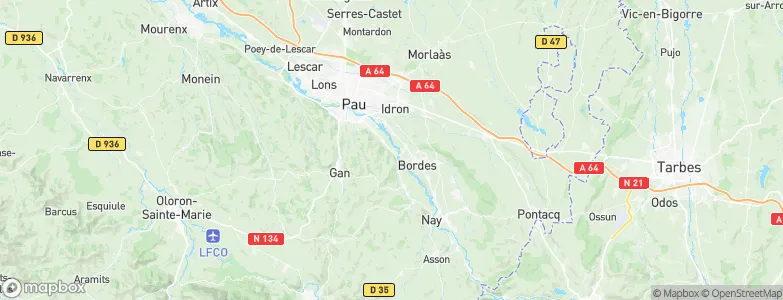 Narcastet, France Map