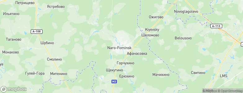 Naro-Fominsk, Russia Map