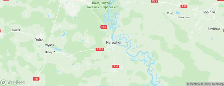 Narowlya, Belarus Map