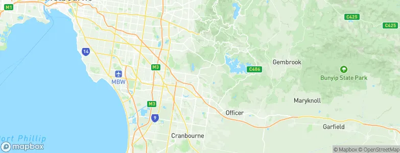 Narre Warren North, Australia Map