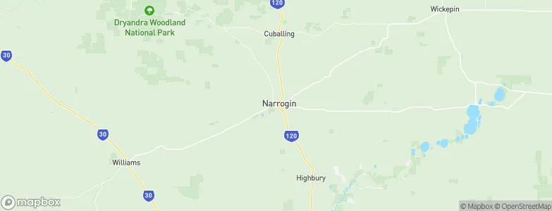 Narrogin, Australia Map