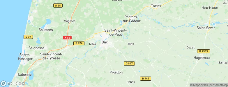 Narrosse, France Map