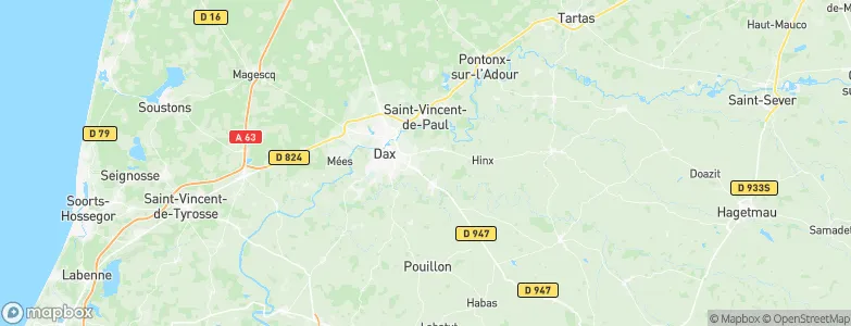Narrosse, France Map