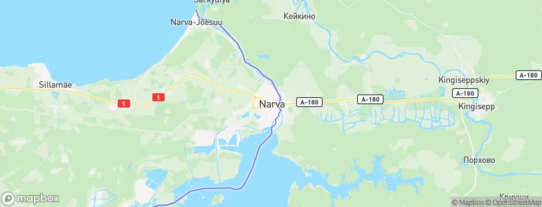 Narva, Estonia Map