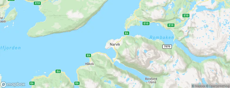 Narvik, Norway Map