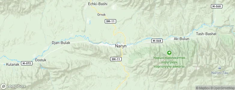 Naryn, Kyrgyzstan Map