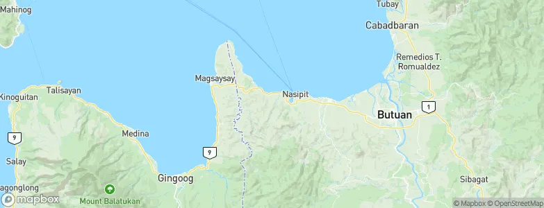 Nasipit, Philippines Map