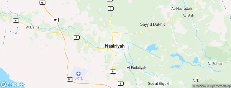 Nasiriyah, Iraq Map