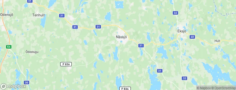 Nässjö Kommun, Sweden Map