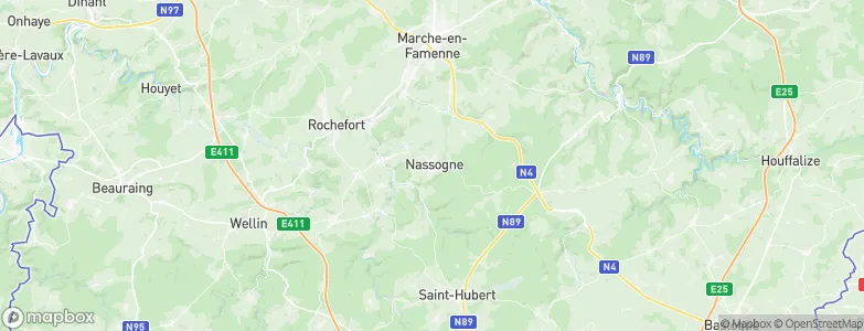 Nassogne, Belgium Map