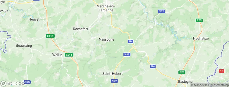 Nassogne, Belgium Map