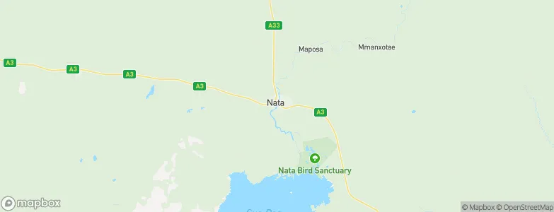 Nata, Botswana Map