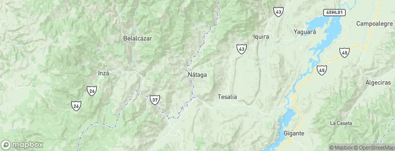 Nátaga, Colombia Map