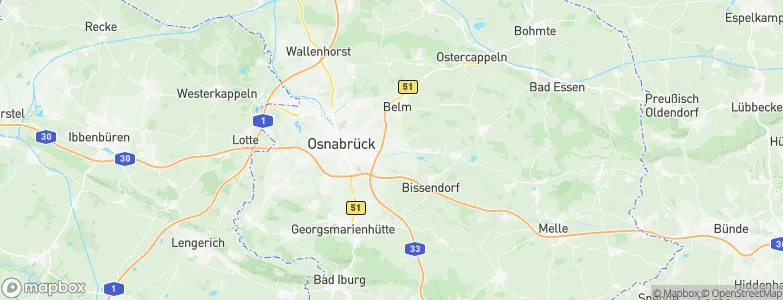 Natbergen, Germany Map