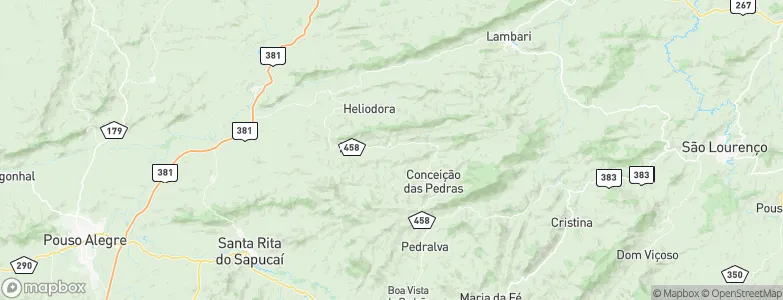 Natércia, Brazil Map